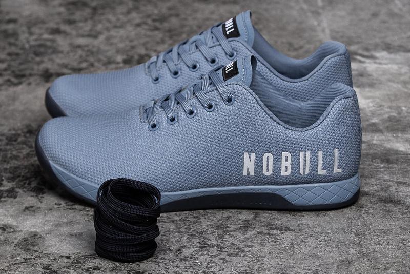 Blue Nobull Steel Blue Men's Trainers | CA T1267C